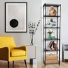 6 - Tier Wire Shelving Adjustable Metal Storage Rack for Laundry Bathroom Kitchen Pantry Closet Black 16.6Lx 11.4Wx 64.6H - 2 of 4