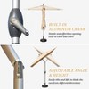 PAGED Rectangle Patio Umbrella Modern Market Umbrella with Lift, Tilt, Crank for Garden and Poolside, Umbrella Base Not Included - 2 of 4