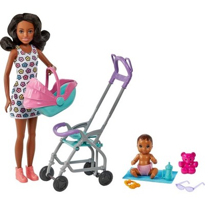 Barbie Skipper Babysitters Inc. Playset Curly Brunette Hair Target