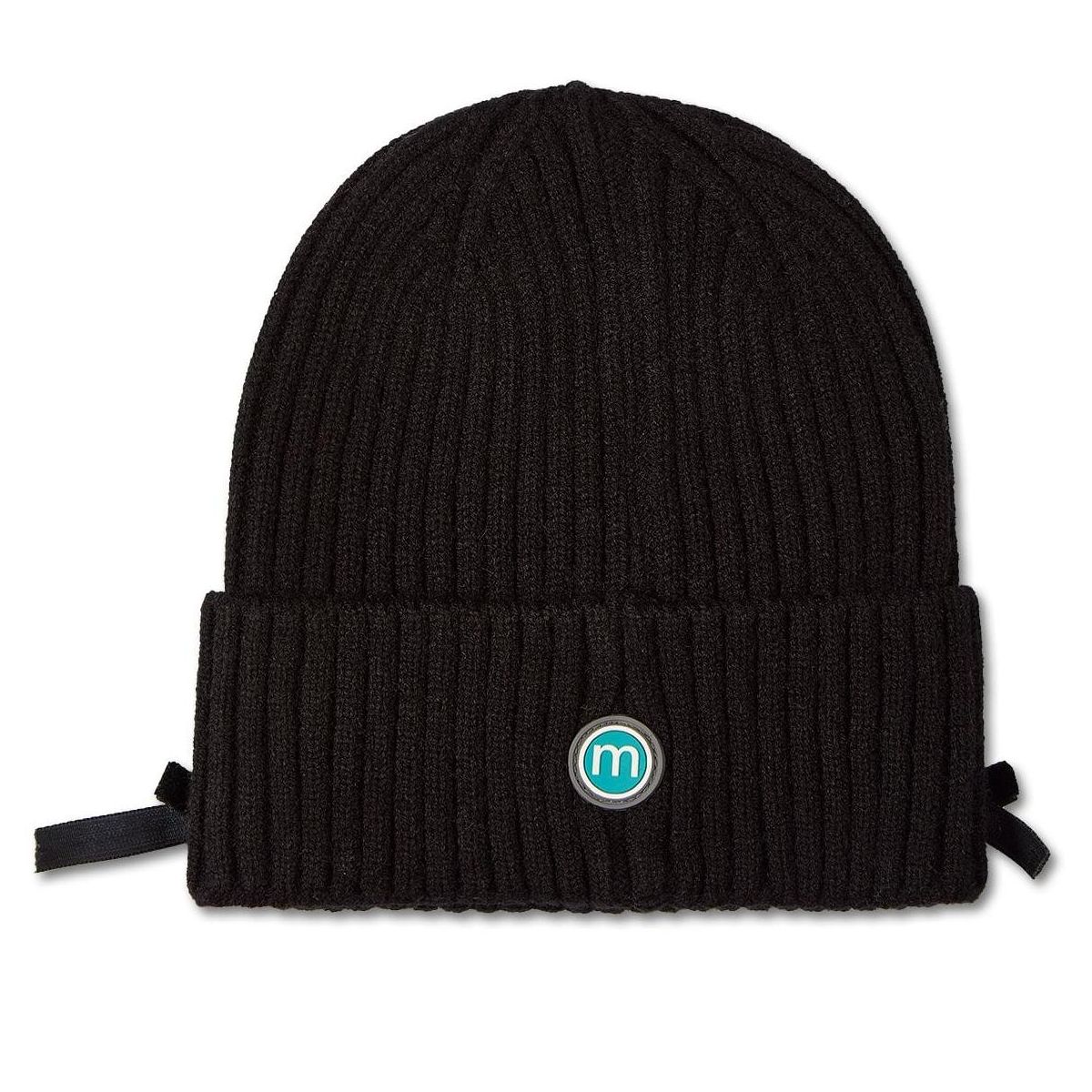Memoi Girls Ribbed "All-Over Bows" Rayon-Blend Cuffed Beanie - thumbnail 2
