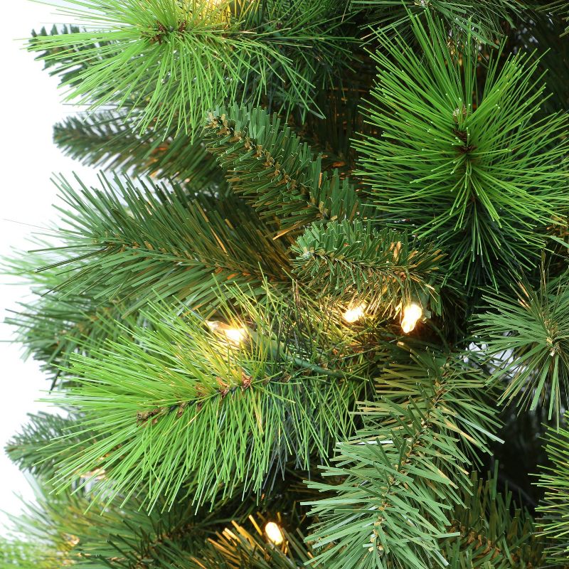 7.5ft Puleo Pre-Lit LED Adirondack Pine Artificial Christmas Tree Multicolor Lights, 3 of 4