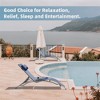 SKRAN Outdoor Patio Recliner Chairs Lounge with Adjustable Backrest and Removable Pillow for Indoor,Outdoor - 4 of 4