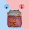 Tirrinia Small Insulated Lunch Bag, Mini Thermal Portable Cooler Lunch Box Tote with Dual Zipper Closure for Men and Women, Red - 2 of 4