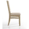Brutus Set of 2 Reclaimed Wheat 19" Wide Contemporary Fabric Dining Chair - 3 of 4