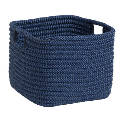 Colonial Mills Carter Basket - Blue 12"x12"x10" 100% Polypropylene Rectangle