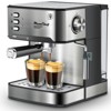 ELJGET 20 Bar Espresso Machine Silver, Pressure Display, Milk Frother, Removable Water Tank - 2 of 4