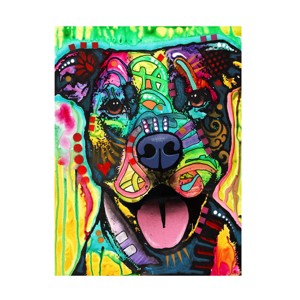 Canvas Wall Art - Dean Russo 'Exceptional Pittie' Wall Art for Living Room, Bedroom, or Office Décor by Trademark Fine Art - 14 x 19 Inches - 1 of 4