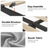 Twin Size Platform Bed Frame, Upholstered Bed Frame, 2 Rolling Drawers, Noise Free Bedframe with Wooden Slats Supports, No Box Spring Needed - 4 of 4
