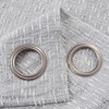 RT Designers Collection Roman Jacquard Premium & Stylish Grommet Panel Pair 38" x 84" Silver - 2 of 3