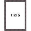 PosterPalooza | Slim Profile Brown Picture Frame - UV Acrylic, Foam Board Backing, Hanging Hardware - 2 of 4