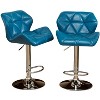 NicBex Dining Chairs Set of 2 Stool Upholstered Chair Adjustable Height Hidraulic Bar Stools with Chrome Base for Kitchen, Home Bar - 2 of 4