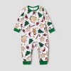 PATPAT Matching Family Pajamas Xmas Christmas Element Print Xmas Holiday PJs Green - 2 of 4