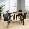GDFStudio Baron Contemporary Upholstered Stacking Dining Chairs (Set of 4) - 2 of 4