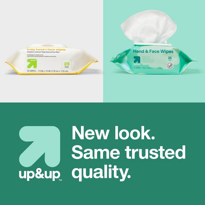 Hand and Face Wipes - 25ct - up &#38; up&#8482;, 6 of 9