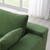 Okak Minimalist Modular L-Shaped Sectional Couch Chenille Floor Sofa Compressed Upholstered 2 PC Free Combination for Living Room,Apartment, Green - 3 of 4