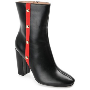 Journee Collection Womens Gaibriel Round Toe Block Heel High Ankle Booties Black 8.5 - 1 of 4