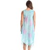 Riviera Sun Womens Tie Dye Summer Dress - Beach Cover Up with Embroidery & Fringes- Dresses for Women - 3 of 3