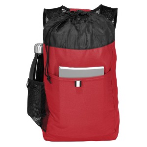 Port Authority Classic Hybrid Backpack with Faux Leather Trim - 1 of 4