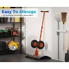 TackView Snow Shovel with Wheels, Heavy Duty Metal Snow Pusher with Wide Blade & 5 Level Adjustable Handle, for Driveway Sidewalk - 4 of 4