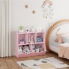 ODK Stylish Wooden Toy Shelf, Toy Storage and Organization Shelf, Double-Layer Children's Bookshelf, Ideal for Game Rooms and Corridors - 2 of 4