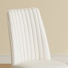 SEVOBAL Dining Chairs 6 Set High Back Seat in PU Material, Sturdy Black Leg for Dining Room, Kitchen and Living Room, White, 16.9"*16.7"*36.4" - 4 of 4