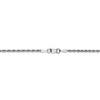 Black Bow Jewelry 2mm 10k White Gold D/C Quadruple Rope Chain Bracelet - 3 of 4