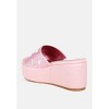 Meta charts Diamante & Rhinestone Flatform Women Sandals - 3 of 4