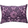 Manual Woodworks and Weavers Succulent Pillow – Dark Botanical 18x13 Climaweave Cushion - 2 of 3