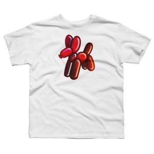Boy's Design By Humans Balloon Animal - Dog (red) By TaliRachelle T-Shirt - 1 of 3