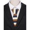 INSPIRE CHIC Men's Knitted Striped Skinny Neckties - 4 of 4