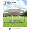 10x20 Pop Up Canopy - Easy Up Camping Tent with One Roller Bag, 3 Adjustable Height, 4 Weight Bags for Deck, Garden, Sports, Beach, Party - 4 of 4