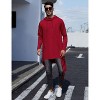 WhizMax Men's Hooded Cloak Casual Long Pullover Hoodie Cape Hip Hop Sweatshirt with Pocket - 4 of 4