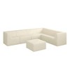 130.32" Modern Minimalist Corduroy L-Shape Modular Sectional Sofa, No Assembly Needed, 7-piece Free Combination Sofa - 4 of 4