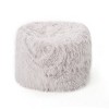 Kumasinova 5 Ft Rounded Faux Fur Bean Bag Chair with Removable Cover for Dorm,Apartment,Living Room,Bedroom,Hallway,Lavender - 3 of 4