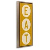 Stupell Industries Retro Style Eat Circle Letters Sign Floating Frame Canvas Art, Brown, 15" x 31" - 2 of 4
