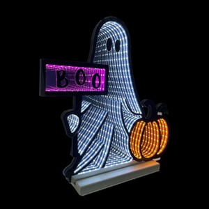Season's Designs 16" Infinity Halloween Ghost With Boo Si - 1 of 1