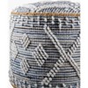 Mark & Day Ottenthal 16"H x 18"W x 18"D Bohemian/Global White Pouf - image 2 of 4