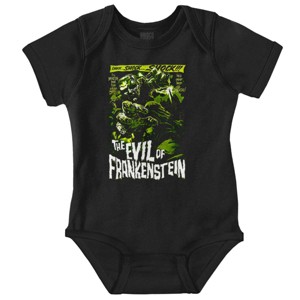 The Evil of Frankenstein Movie Poster Baby Romper Boys or Girls Brisco Brands - 1 of 4