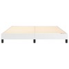 vidaXL Box Spring King Bed Frame in Faux Leather, White, Sturdy Construction, 76"x79.9" Compatible - 4 of 4