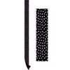 Teacher Created Resources® Black with White Painted Dots Magnetic Border, 24 Feet Per Pack, 2 Packs - 3 of 3