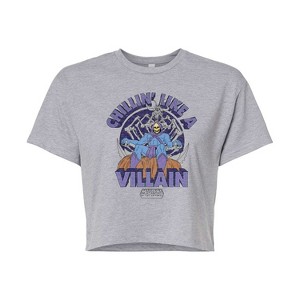 Women's - Masters of the Universe - Skeletor Chillin' Like a Villain Cropped Graphic T-Shirt - 1 of 4