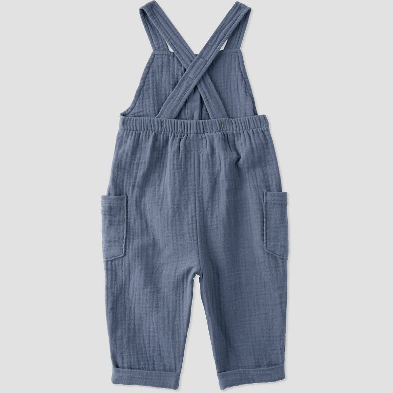 Little Planet by Carter's Organic Baby Coastal Overalls - Blue, 2 of 5