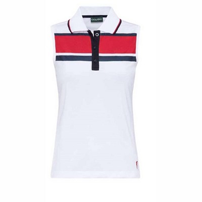 Women's WO'S NEW CLUB SLEEVELESS POLO - GOLFINO