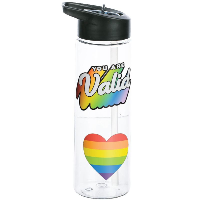 Pride You Are Valid 24 Oz Water Bottle, 1 of 3