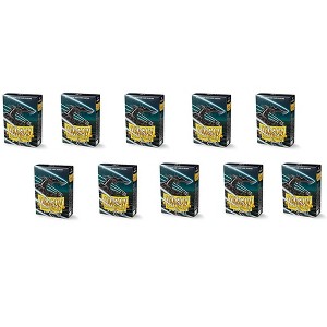 Dragon Shield 10 Packs Dragon Shield Matte Mini Japanese Jet 60 ct Card Sleeves Display Case - 1 of 4