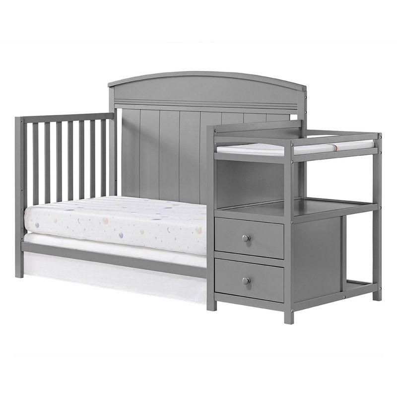 Oxford Baby Pearson Crib and Changer - Dove Gray, 3 of 10