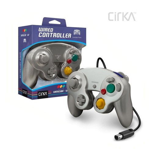 Wii GameCube Wired Controller Cirka Silver