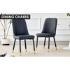 Racxily Modern Dining Chair - Soft PU Leather & Sturdy Metal Legs Dining Chair - Comfortable Design for Kitchen/Bedroom/Office - 2 of 4