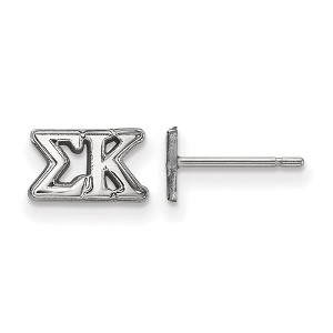 Black Bow Jewelry Sterling Silver Sigma Kappa Greek Life Stud Earrings - 1 of 3