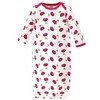 Touched by Nature Baby Girl Organic Cotton Long-Sleeve Gowns 3pk, Petals, 0-6 Months - 2 of 4